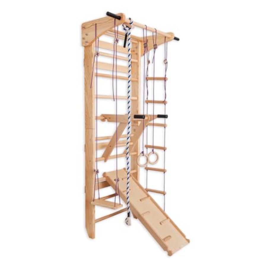 Gymnastic Rings Wooden - Escalera sueca de madera maciza de