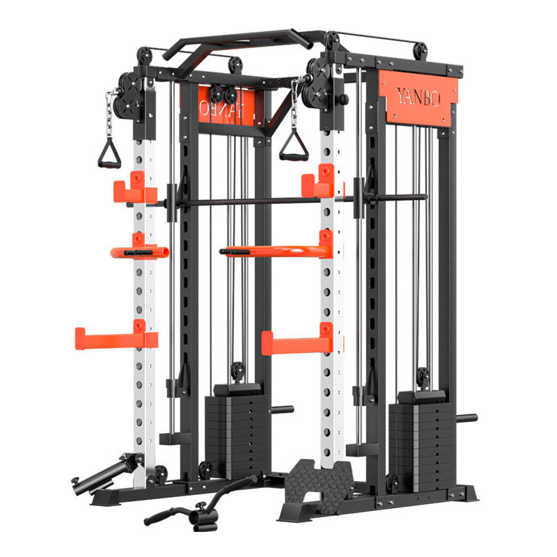 Home Gym With Smith Machine - Máquina Multifuncional de Entrenamiento Integral: Rack