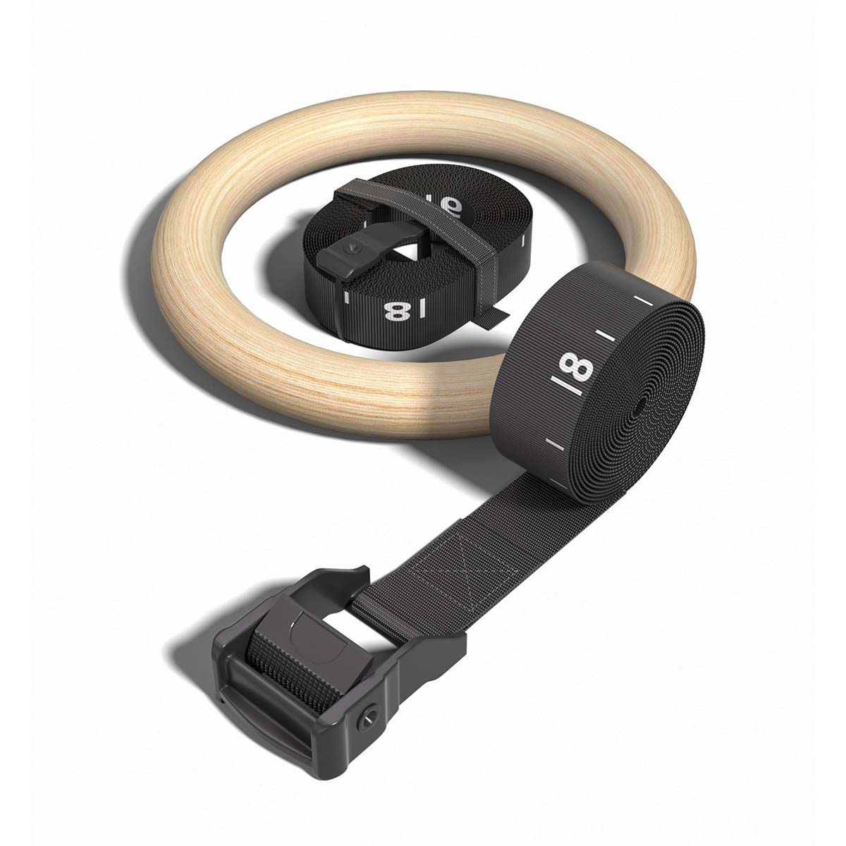 Gymnastic Rings Wooden - Anillos de gimnasia de madera ajustables,