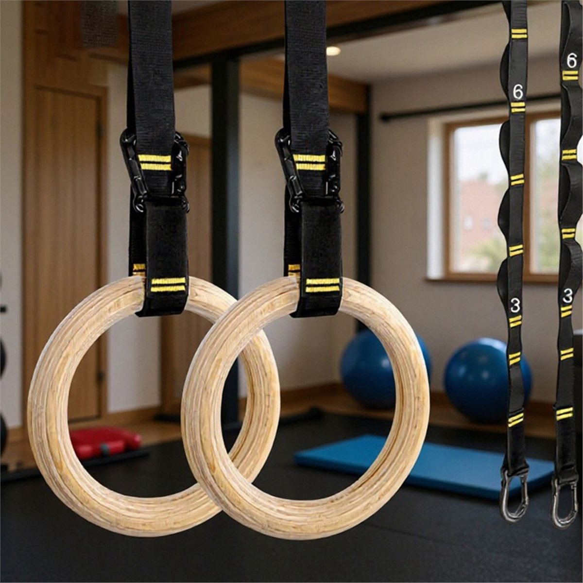 Oferta de Verano: 2 Anillas de - Gymnastic Rings Wooden reseña y precio