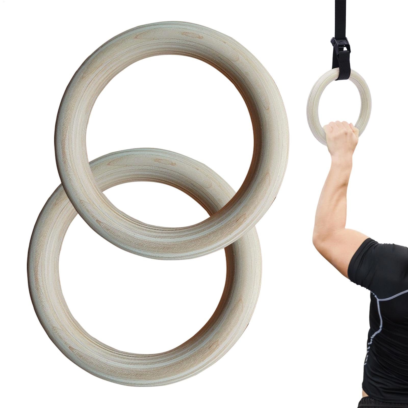2 unids/par de anillos de gimn - Gymnastic Rings Wooden reseña y precio