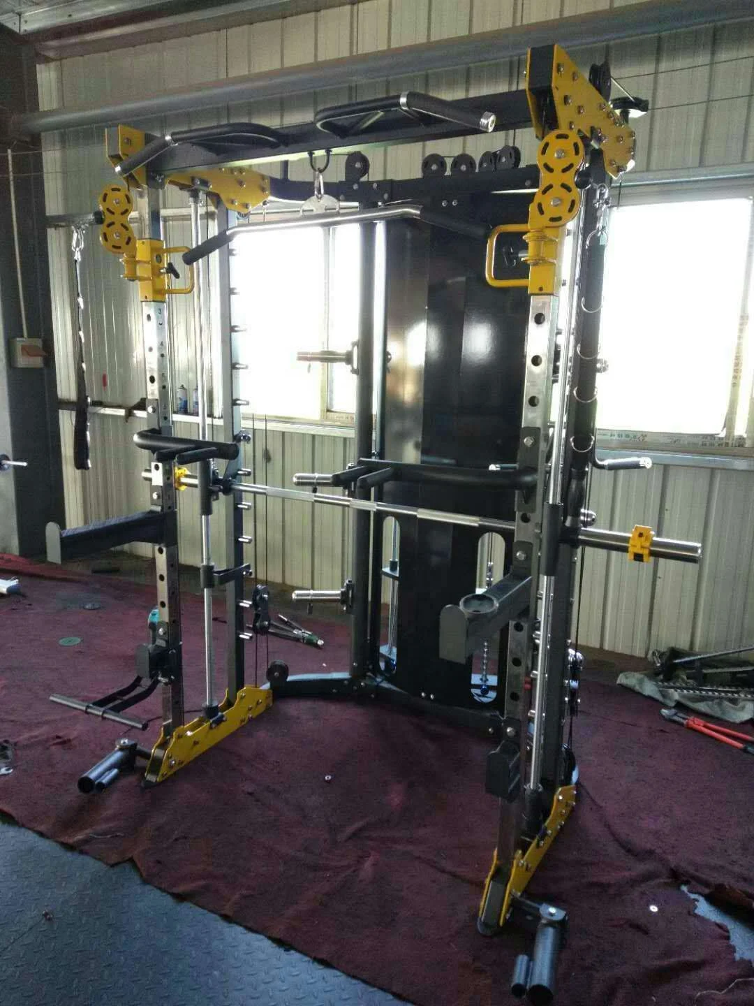Equipo de Gimnasio Multifuncio - Home Gym With Smith Machine reseña y precio