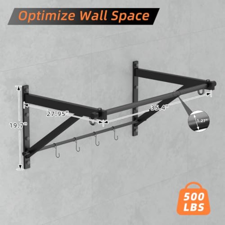 Barra de dominadas de alta res - Home Gym Upper Body Workout reseña y precio