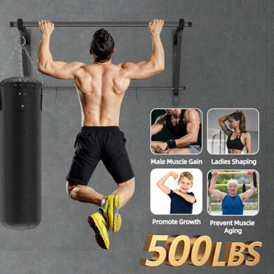 Barra de dominadas de alta res - Home Gym Upper Body Workout reseña y precio