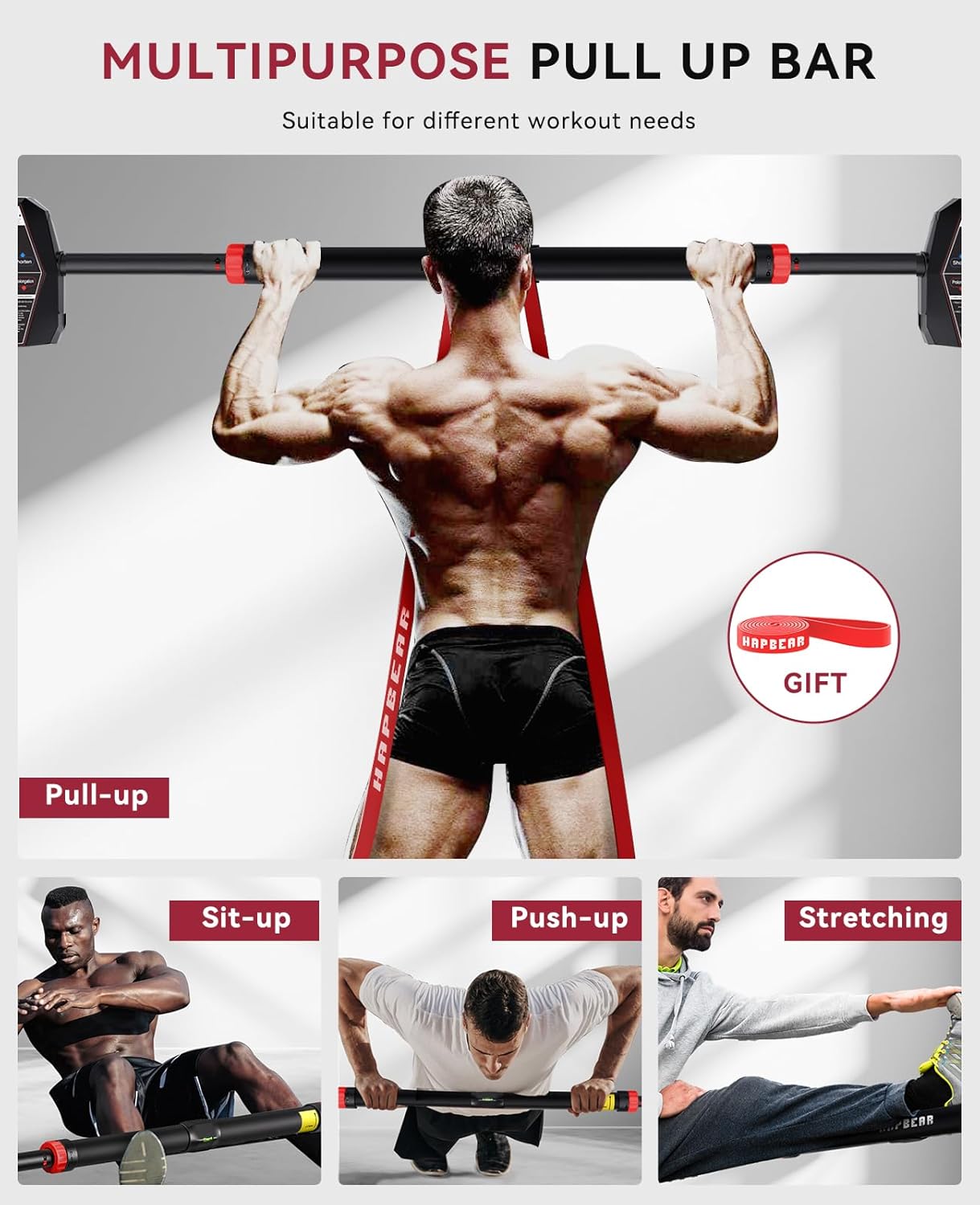 Barra de dominadas horizontal  - Home Gym Upper Body Workout reseña y precio