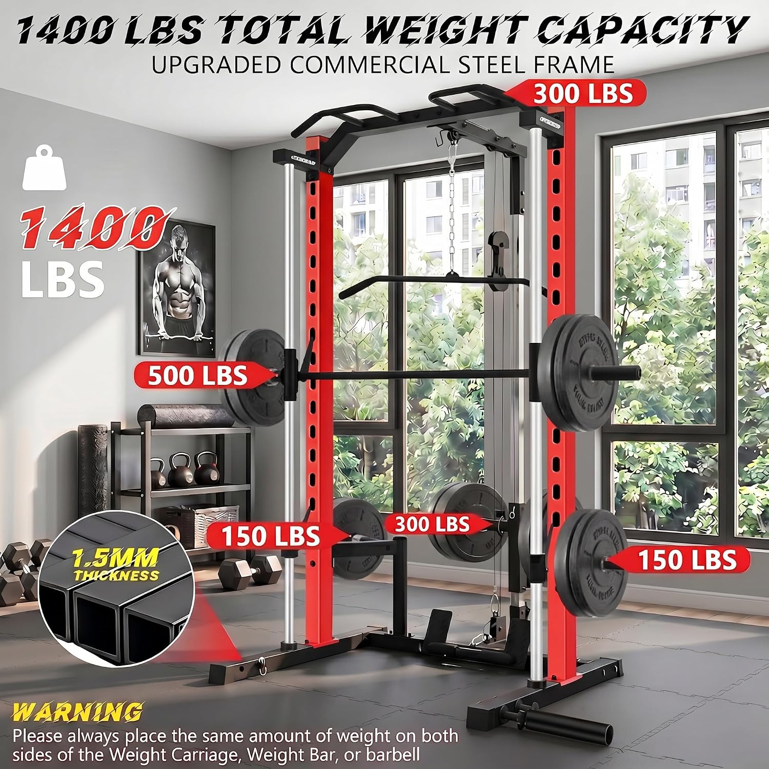 Máquina Smith Multifuncional c - Home Gym With Smith Machine reseña y precio