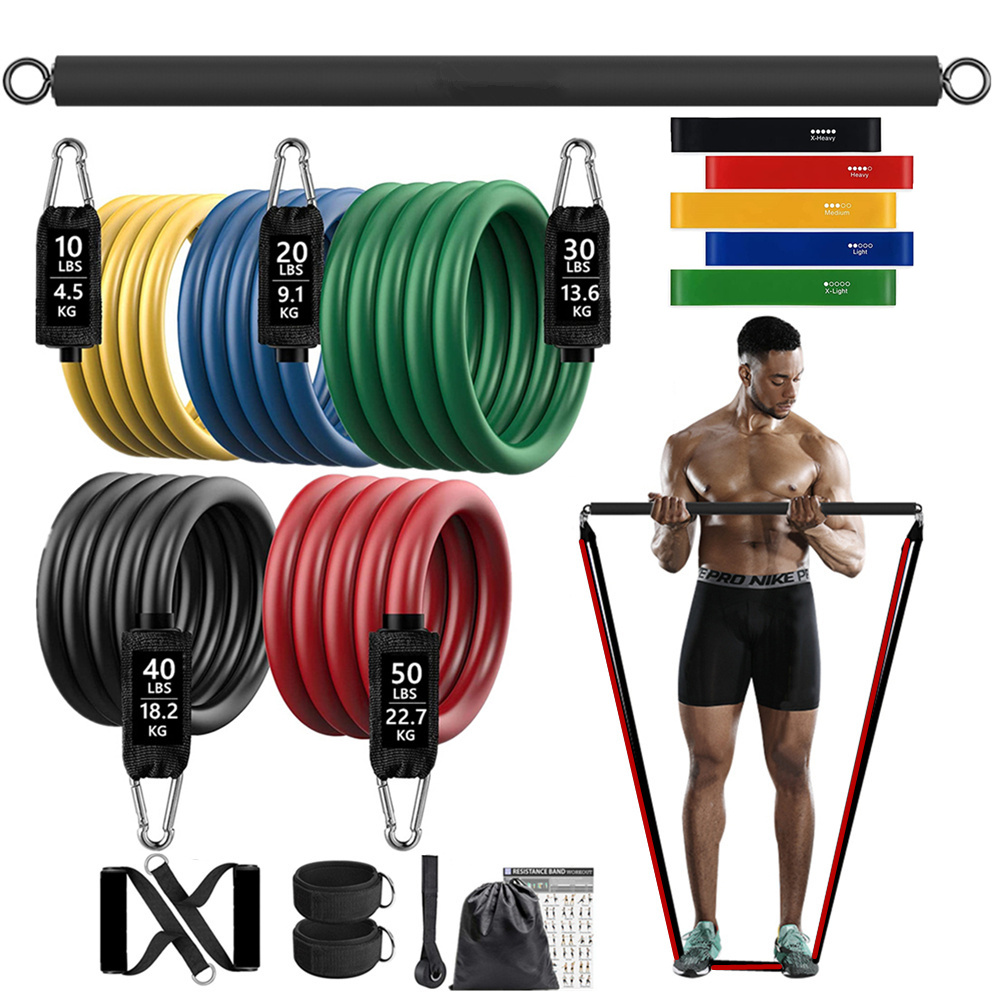 Banda elástica de resistencia  - Home Gym Equipment Set reseña y precio