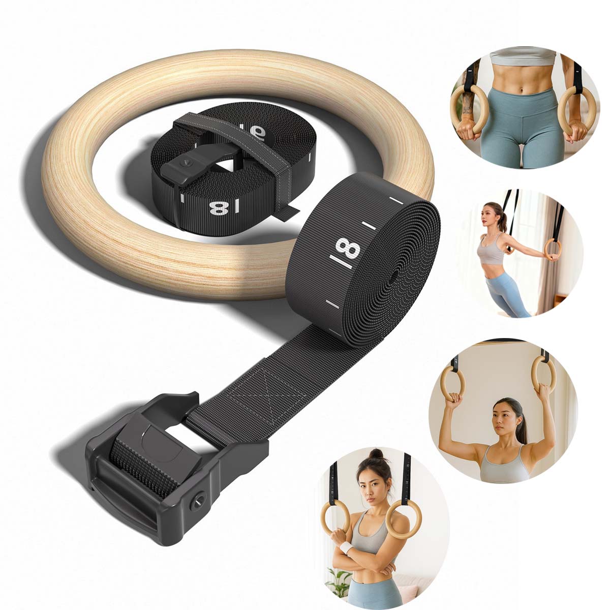 Anillos de gimnasia de madera  - Gymnastic Rings Wooden reseña y precio